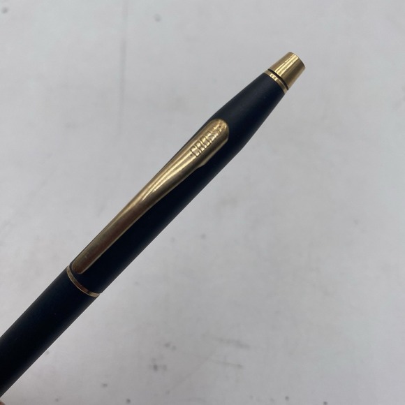 VTG Cross Classic Century Lead Pencil Matte Black 23K Gold Trim VGC - Picture 2 of 10